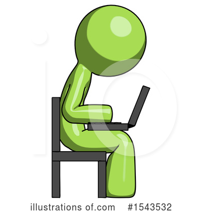 Royalty-Free (RF) Green Design Mascot Clipart Illustration by Leo Blanchette - Stock Sample #1543532
