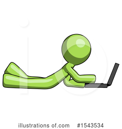 Royalty-Free (RF) Green Design Mascot Clipart Illustration by Leo Blanchette - Stock Sample #1543534