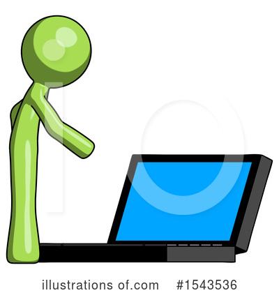 Royalty-Free (RF) Green Design Mascot Clipart Illustration by Leo Blanchette - Stock Sample #1543536