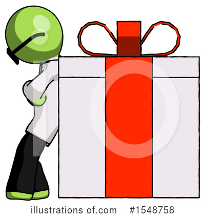 Royalty-Free (RF) Green Design Mascot Clipart Illustration by Leo Blanchette - Stock Sample #1548758