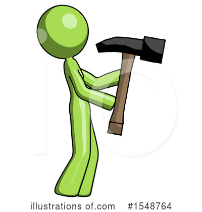 Royalty-Free (RF) Green Design Mascot Clipart Illustration by Leo Blanchette - Stock Sample #1548764