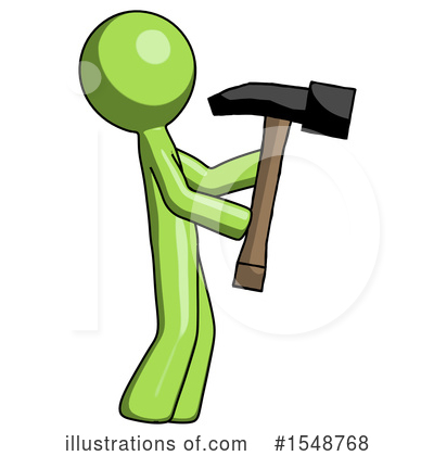 Royalty-Free (RF) Green Design Mascot Clipart Illustration by Leo Blanchette - Stock Sample #1548768