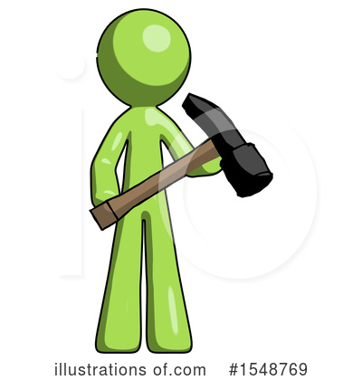 Royalty-Free (RF) Green Design Mascot Clipart Illustration by Leo Blanchette - Stock Sample #1548769