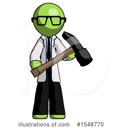 Royalty-Free (RF) Green Design Mascot Clipart Illustration by Leo Blanchette - Stock Sample #1548770