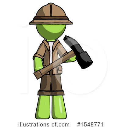 Royalty-Free (RF) Green Design Mascot Clipart Illustration by Leo Blanchette - Stock Sample #1548771
