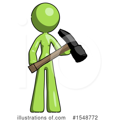 Royalty-Free (RF) Green Design Mascot Clipart Illustration by Leo Blanchette - Stock Sample #1548772