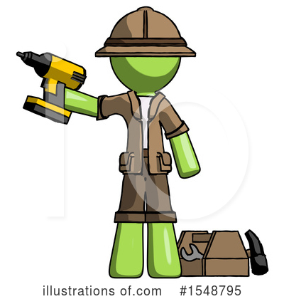 Royalty-Free (RF) Green Design Mascot Clipart Illustration by Leo Blanchette - Stock Sample #1548795