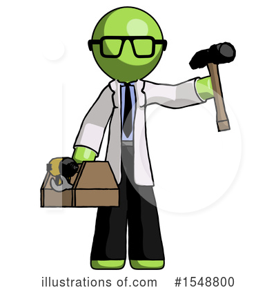 Royalty-Free (RF) Green Design Mascot Clipart Illustration by Leo Blanchette - Stock Sample #1548800