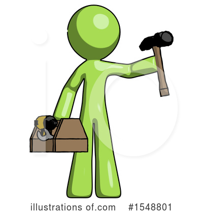 Royalty-Free (RF) Green Design Mascot Clipart Illustration by Leo Blanchette - Stock Sample #1548801