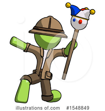 Royalty-Free (RF) Green Design Mascot Clipart Illustration by Leo Blanchette - Stock Sample #1548849