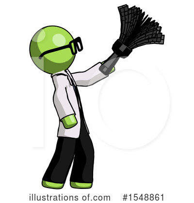 Royalty-Free (RF) Green Design Mascot Clipart Illustration by Leo Blanchette - Stock Sample #1548861