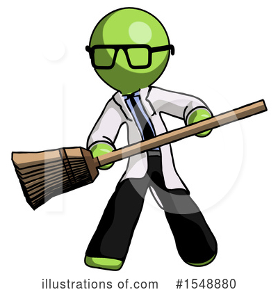 Royalty-Free (RF) Green Design Mascot Clipart Illustration by Leo Blanchette - Stock Sample #1548880