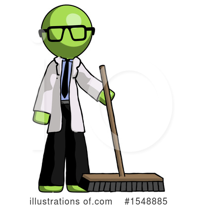 Royalty-Free (RF) Green Design Mascot Clipart Illustration by Leo Blanchette - Stock Sample #1548885
