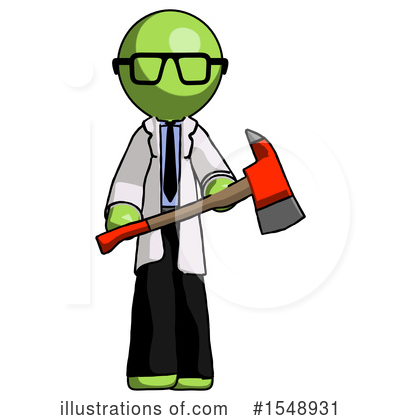Royalty-Free (RF) Green Design Mascot Clipart Illustration by Leo Blanchette - Stock Sample #1548931