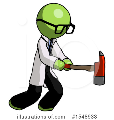 Royalty-Free (RF) Green Design Mascot Clipart Illustration by Leo Blanchette - Stock Sample #1548933