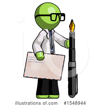 Royalty-Free (RF) Green Design Mascot Clipart Illustration by Leo Blanchette - Stock Sample #1548944