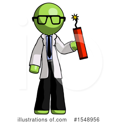 Royalty-Free (RF) Green Design Mascot Clipart Illustration by Leo Blanchette - Stock Sample #1548956