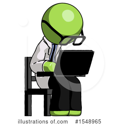 Royalty-Free (RF) Green Design Mascot Clipart Illustration by Leo Blanchette - Stock Sample #1548965