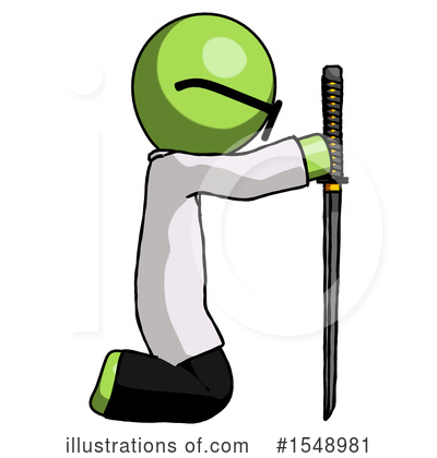 Royalty-Free (RF) Green Design Mascot Clipart Illustration by Leo Blanchette - Stock Sample #1548981