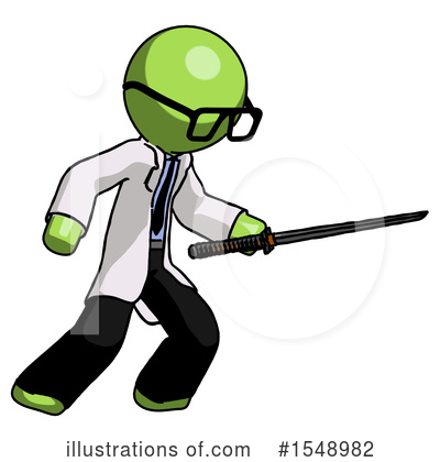 Royalty-Free (RF) Green Design Mascot Clipart Illustration by Leo Blanchette - Stock Sample #1548982
