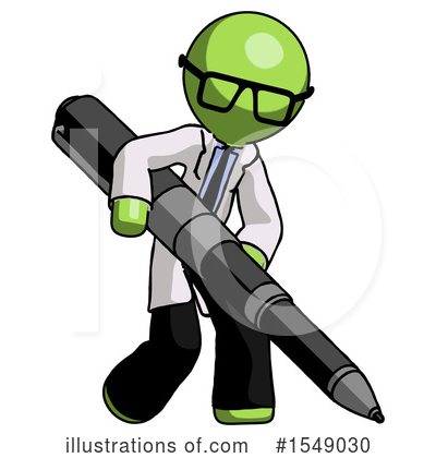 Royalty-Free (RF) Green Design Mascot Clipart Illustration by Leo Blanchette - Stock Sample #1549030