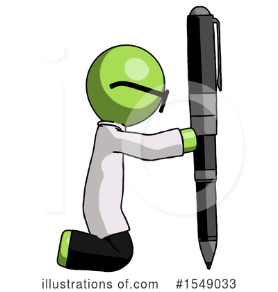 Royalty-Free (RF) Green Design Mascot Clipart Illustration by Leo Blanchette - Stock Sample #1549033