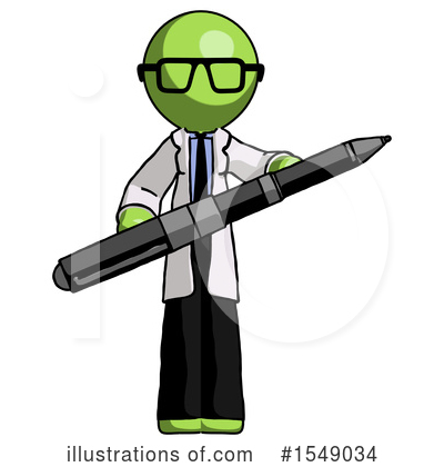 Royalty-Free (RF) Green Design Mascot Clipart Illustration by Leo Blanchette - Stock Sample #1549034