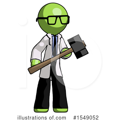 Royalty-Free (RF) Green Design Mascot Clipart Illustration by Leo Blanchette - Stock Sample #1549052
