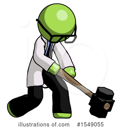 Royalty-Free (RF) Green Design Mascot Clipart Illustration by Leo Blanchette - Stock Sample #1549055