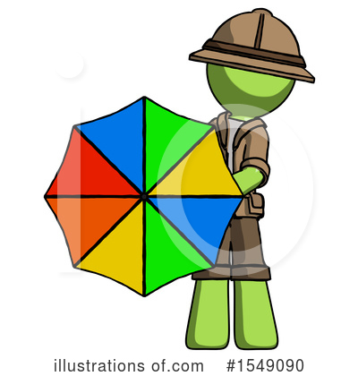 Royalty-Free (RF) Green Design Mascot Clipart Illustration by Leo Blanchette - Stock Sample #1549090