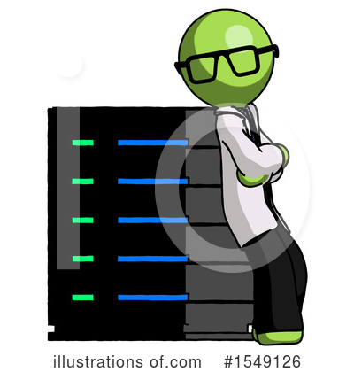 Royalty-Free (RF) Green Design Mascot Clipart Illustration by Leo Blanchette - Stock Sample #1549126