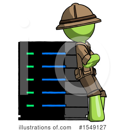 Royalty-Free (RF) Green Design Mascot Clipart Illustration by Leo Blanchette - Stock Sample #1549127