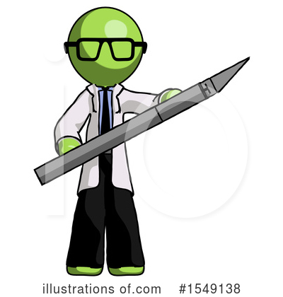 Royalty-Free (RF) Green Design Mascot Clipart Illustration by Leo Blanchette - Stock Sample #1549138