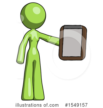 Royalty-Free (RF) Green Design Mascot Clipart Illustration by Leo Blanchette - Stock Sample #1549157