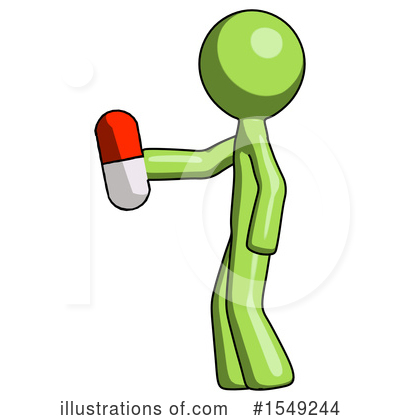Royalty-Free (RF) Green Design Mascot Clipart Illustration by Leo Blanchette - Stock Sample #1549244