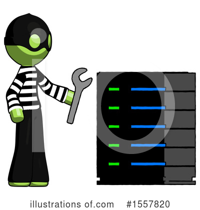 Royalty-Free (RF) Green Design Mascot Clipart Illustration by Leo Blanchette - Stock Sample #1557820