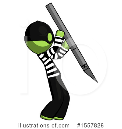 Royalty-Free (RF) Green Design Mascot Clipart Illustration by Leo Blanchette - Stock Sample #1557826