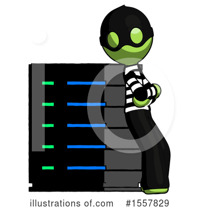 Royalty-Free (RF) Green Design Mascot Clipart Illustration by Leo Blanchette - Stock Sample #1557829