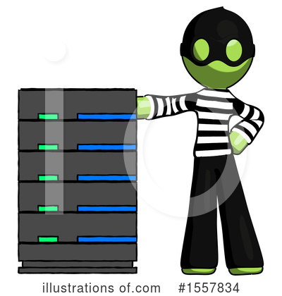 Royalty-Free (RF) Green Design Mascot Clipart Illustration by Leo Blanchette - Stock Sample #1557834