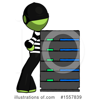 Royalty-Free (RF) Green Design Mascot Clipart Illustration by Leo Blanchette - Stock Sample #1557839