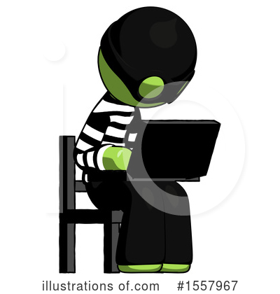 Royalty-Free (RF) Green Design Mascot Clipart Illustration by Leo Blanchette - Stock Sample #1557967