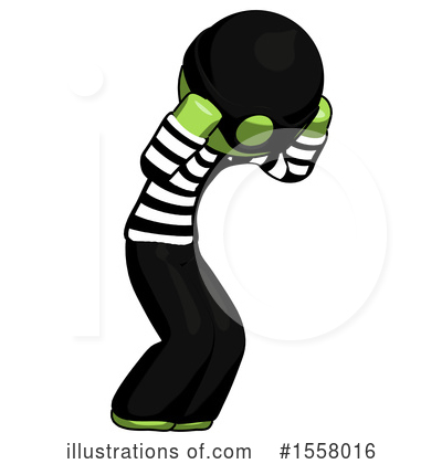 Royalty-Free (RF) Green Design Mascot Clipart Illustration by Leo Blanchette - Stock Sample #1558016