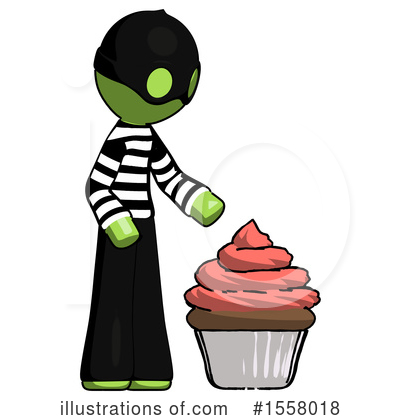 Royalty-Free (RF) Green Design Mascot Clipart Illustration by Leo Blanchette - Stock Sample #1558018