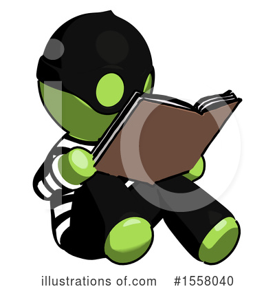 Royalty-Free (RF) Green Design Mascot Clipart Illustration by Leo Blanchette - Stock Sample #1558040