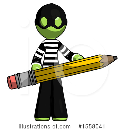 Royalty-Free (RF) Green Design Mascot Clipart Illustration by Leo Blanchette - Stock Sample #1558041