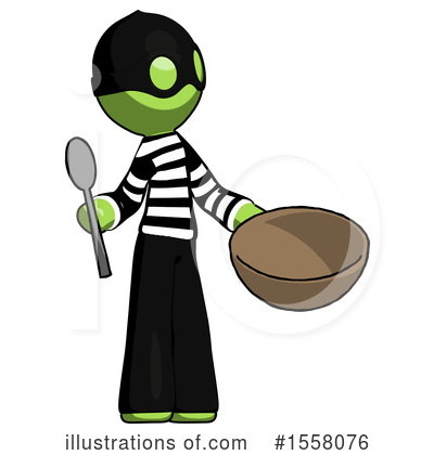 Royalty-Free (RF) Green Design Mascot Clipart Illustration by Leo Blanchette - Stock Sample #1558076