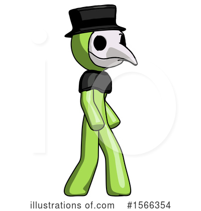 Royalty-Free (RF) Green Design Mascot Clipart Illustration by Leo Blanchette - Stock Sample #1566354