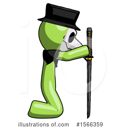 Royalty-Free (RF) Green Design Mascot Clipart Illustration by Leo Blanchette - Stock Sample #1566359