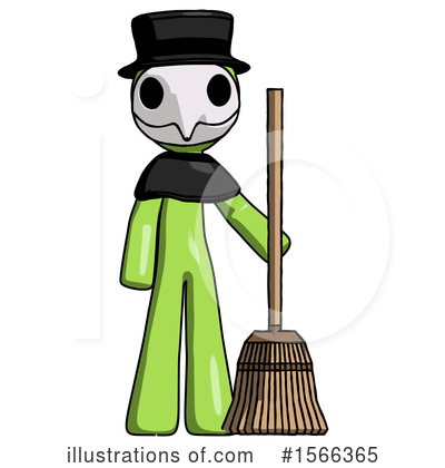 Royalty-Free (RF) Green Design Mascot Clipart Illustration by Leo Blanchette - Stock Sample #1566365
