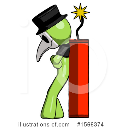Royalty-Free (RF) Green Design Mascot Clipart Illustration by Leo Blanchette - Stock Sample #1566374